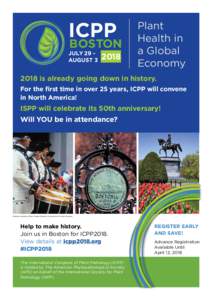 ICPP  BOSTON JULY 29 AUGUST 3