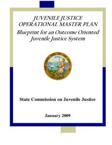 JUVENILE JUSTICE OPERATIONAL MASTER PLAN Blueprint for an Outcome Oriented Juvenile Justice System  State Commission on Juvenile Justice