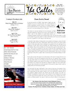 The Caller July 3/4 When National Pride Is a Problem