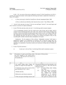 New Delhi, dated the1st March, [removed]Phalguna,1921(Saka) Notification No[removed]Central Excise (N.T.)