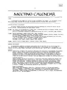 TOC 6 MEETING CALENDAR SIMEL A colloquium on Georg Simmel will be held in June in Bielefeld, West Germany . For information, contact