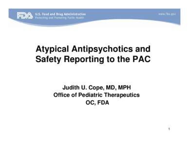 Microsoft PowerPoint - Atypical Antipsychotics HANDOUT - Cope.ppt