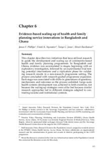 Health policy / Healthcare / International Centre for Diarrhoeal Disease Research /  Bangladesh / Navrongo / Public health / Health care system / Health care / Aga Khan Health Services / Reproductive health / Health / Medicine / Health economics