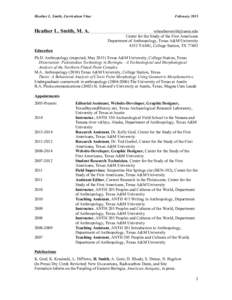 Microsoft Word - Heather Smith-CV-2015.doc