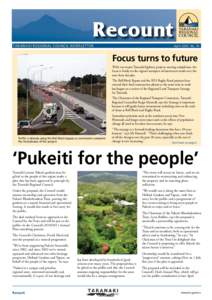 Recount TARANAKI REGIONAL COUNCIL NEWSLETTER April 2010 No. 74  Focus turns to future