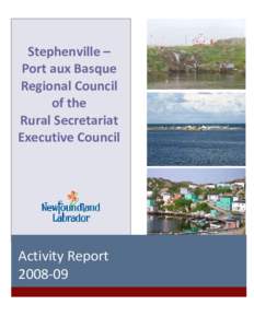 Stephenville – Port aux Basque  Regional Council  of the   Rural Secretariat Executive Council