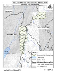 USDA Forest Service[removed]Brown Mtn. & Harriet Hunt Christmas Tree Cutting Areas Revilla Road  µ