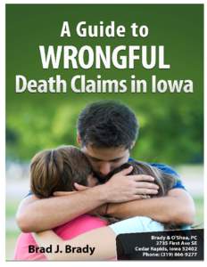 Table of Contents 1. What is a “wrongful death claim”?............................................................................................. 2 2. Who may recover compensation for a wrongful death? ...........