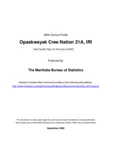 Opaskwayak Cree Nation 21A, IRI.xls