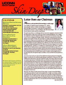 Autumn 2013 – News and information from the Department of Dermatology  CALENDAR Letter from our Chairman