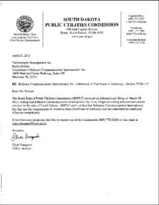 Pierre /  South Dakota / South Dakota / Geography of the United States / Geography of South Dakota / Public utilities commission / South Dakota Public Utilities Commission