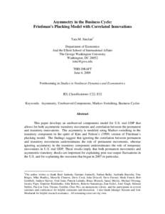 Time series analysis / Error / Errors and residuals in statistics / Measurement / Normal distribution / Real business cycle theory / Random walk / Multivariate normal distribution / Autoregressive conditional heteroskedasticity / Statistics / Regression analysis / Econometrics