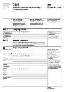 In accordance with Regulation 12 of the Companies (Cross Border Mergers) Regulations 2007.