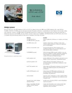 hp workstations c3700 and c3750 data sheet design power Pure processing power. The HP Workstations c3700 and c3750 are ultimate uni-processor RISC-based UNIX workstation with a single PA-8700