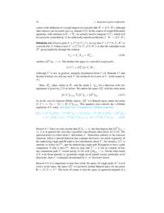 56  4 Integration against rough paths ¯ = L(V, W ); although comes to the definition of a rough integral we typically take W