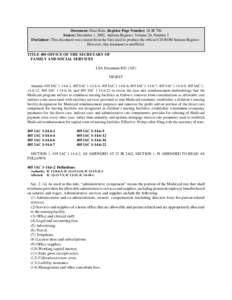 Document: Final Rule, Register Page Number: 26 IR 706 Source: December 1, 2002, Indiana Register, Volume 26, Number 3 Disclaimer: This document was created from the files used to produce the official CD-ROM Indiana Regis