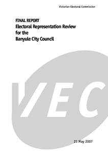 City of Banyule / Heidelberg /  Victoria / Bellfield /  Victoria / Councillor / Ward / States and territories of Australia / Government / City of Darebin / Victorian Electoral Commission