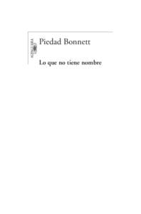 Piedad Bonnett Lo que no tiene nombre Book Lo que no tiene nombre.indb[removed]:32