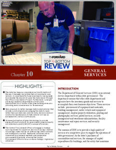 GENERAL SERVICES Chapter 10 HIGHLIGHTS