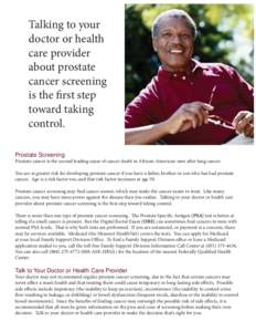 Prostate Cancer Fact Sheet.indd