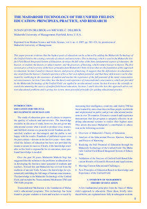 Maharishi Mahesh Yogi / Transcendental Meditation technique / TM-Sidhi program / Transcendental Meditation / Maharishi University of Management / Tony Nader / Consciousness / Maharishi Vedic Approach to Health / Transcendental Meditation movement / Meditation / Religion