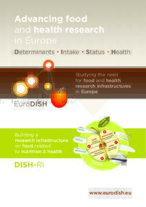 Advancing food and health research in Europe Determinants • Intake • Status • Health  Studying the need