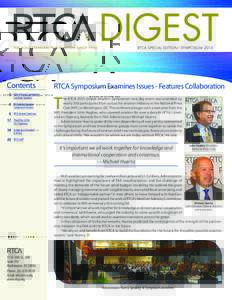 DIGEST RTCA SPECIAL EDITION I SYMPOSIUM 2015 Contents 	 2 	 Global Aviation Symposium Luncheon Speakers