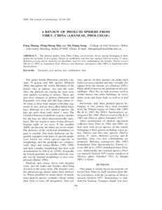 2006. The Journal of Arachnology 34:194–205  A REVIEW OF PHOLCID SPIDERS FROM