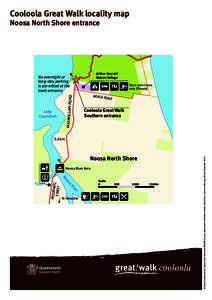 Cooloola Great walk locality map - northern entrance