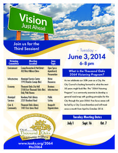 Join us for the Third Session! 	 Visioning Committee	  Meeting