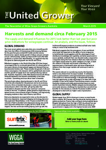 Your Vineyard Your Voice The Newsletter of Wine Grape Growers Australia  March 2015