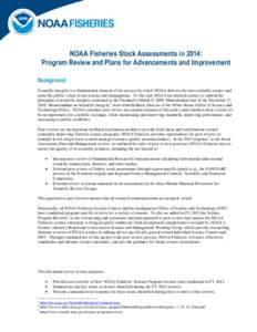 Fish / Stock assessment / National Oceanic and Atmospheric Administration / Magnuson–Stevens Fishery Conservation and Management Act / National Marine Fisheries Service / Fisheries management / Fisheries observer / Fisheries science / Environment / Fishing