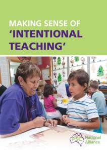 MAKING SENSE OF  ‘INTENTIONAL TEACHING’  Children’s Services Central is the Professional