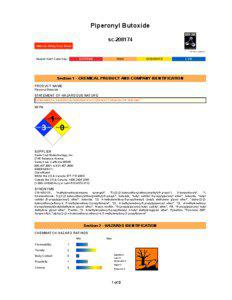 Piperonyl Butoxide sc[removed]Material Safety Data Sheet