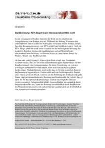 Bankberatung: TÜV-Siegel lösen Interessenskonflikte nicht In den vergangenen Wochen flammte der Streit um die Qualität der Anlageberatung von Banken neu auf. Während die Stiftung Warentest den Geldinstitut