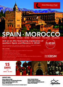 Global Educational Travel by Adventures Abroad SPAIN MOROCCO  Madrid