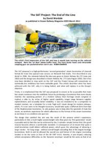 The 5AT Project: The End of the Line by David Wardale as published in Steam Railway Magazine #399 March 2012 The artist’s final impression of the 5AT and how it would look running on the national network. Note the ‘a