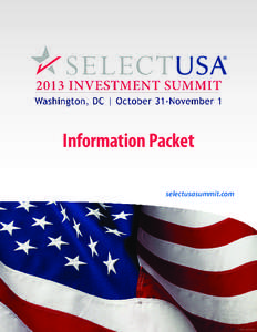 Information Packet selectusasummit.com[removed]04A  President Barack Obama to Host the First-Ever