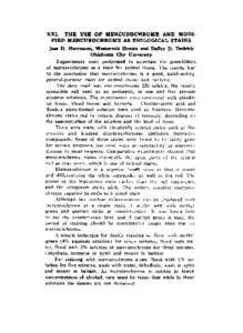 The Use of Mercurochrome and Modified Mercurochrome as Biologcal Stains