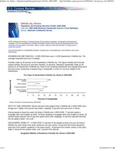 DeKalb city, Illinois - Population and Housing Narrative Profile: [removed]