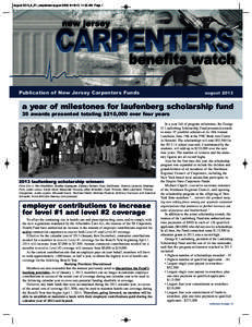 august 2013_8_R1_carpenters august:23 AM Page 1  Publication of New Jersey Carpenters Funds august 2013