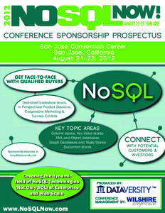 CONFERENCE SPONSORSHIP PROSPECTUS San Jose Convention Center San Jose, California August 21-23, 2012  Dedicated tradeshow hours,