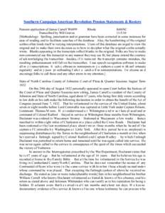 Southern Campaign American Revolution Pension Statements & Rosters Pension application of James Carrell W6899 Rhoda fn86NC Transcribed by Will Graves[removed]