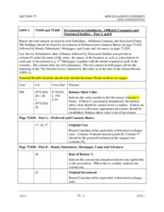 SECTION 75  MISCELLANEOUS EXHIBITS (NON-CONSOLIDATED)  LIFE-1