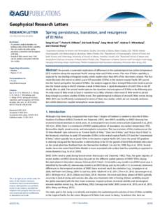 PUBLICATIONS Geophysical Research Letters RESEARCH LETTER[removed]2014GL062484 Key Points: • A systematic analysis identiﬁes two