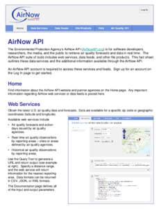 AirNow / Application programming interface / Earth / Technology / Air pollution / Air quality / Atmosphere
