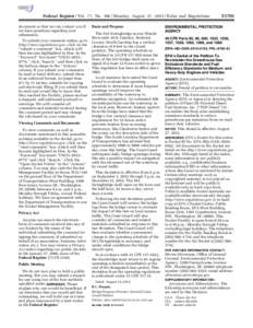 Federal Register / Vol. 77, No[removed]Monday, August 27, [removed]Rules and Regulations document so that we can contact you if we have questions regarding your submission. To submit your comment online, go to http://www.re