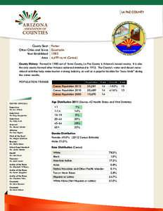 LA PAZ COUNTY County Seat	 	Other Cities and Towns