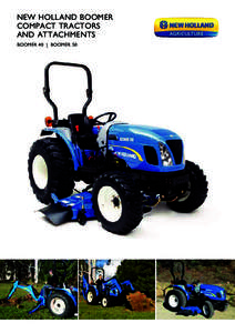 NEW HOLLAND BOOMER COMPACT TRACTORS AND ATTACHMENTS Boomer 40  I