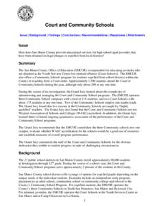 Community Day School / San Mateo High School / Alternative education / State school / Education